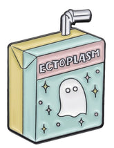 Ghosty Ghost Juicy Juice Box Enamel Lapel Pin